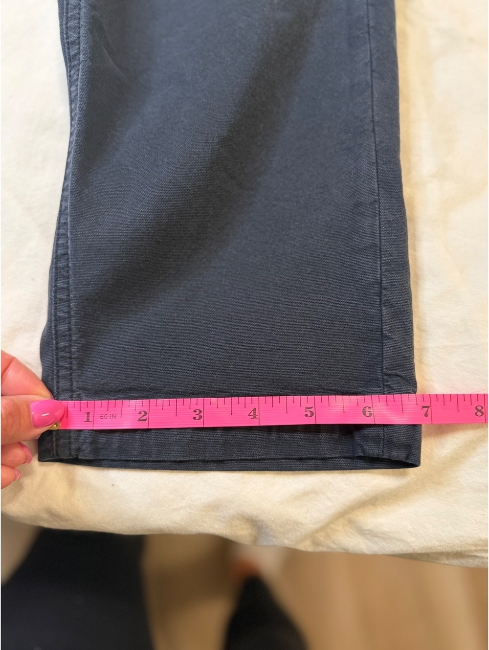AE Faded Black Stretch Cargo Straight Pants - Picture 4 of 8